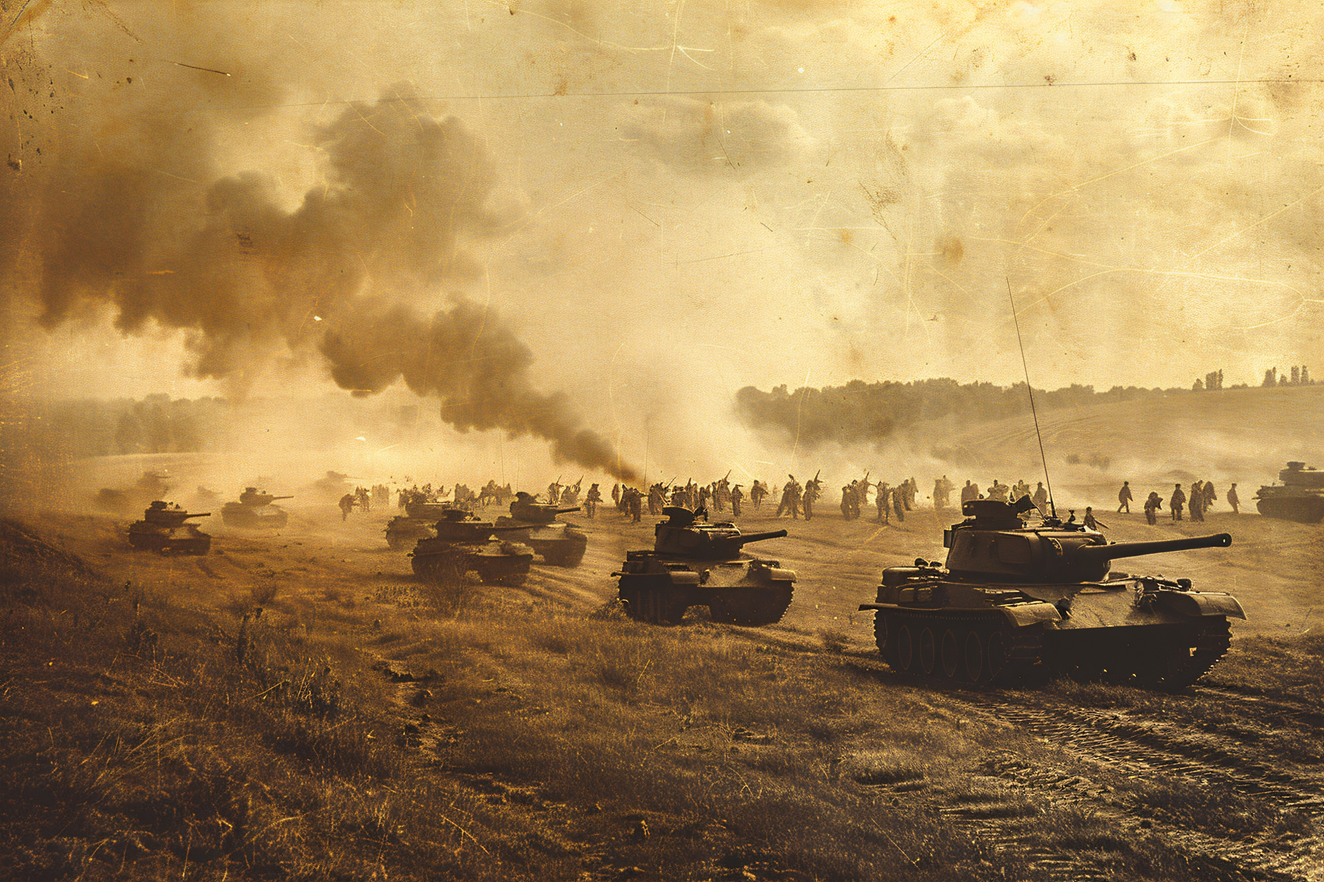 Chars-de-combat-en-temps-de-guerre