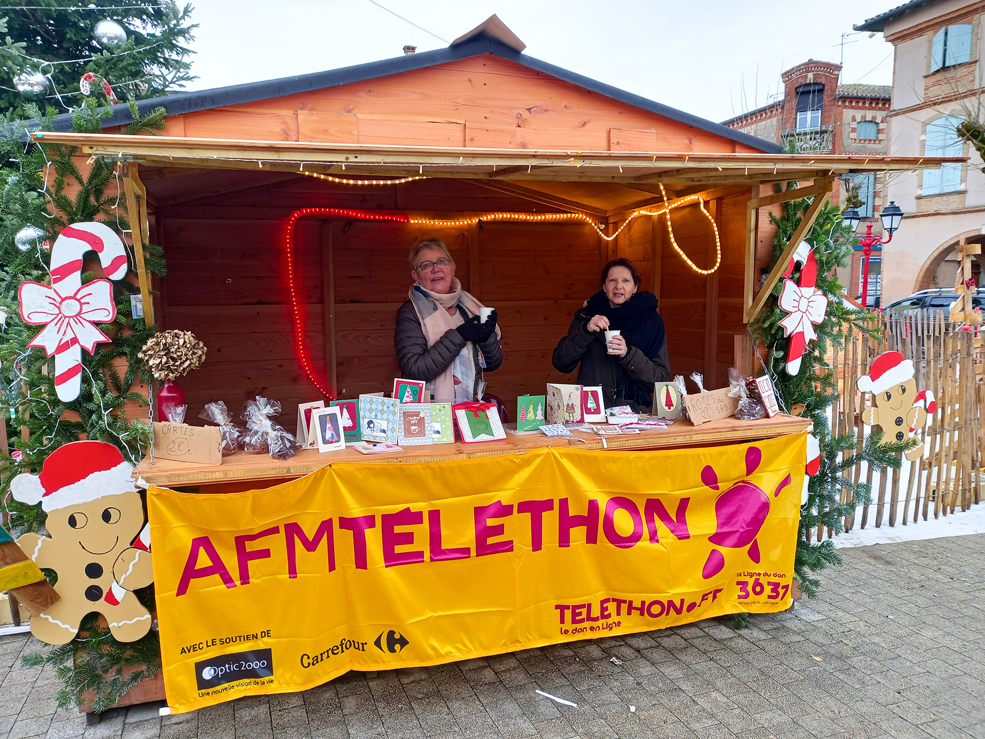 Chalet_vente_goodies_téléthon_nègrepelisse