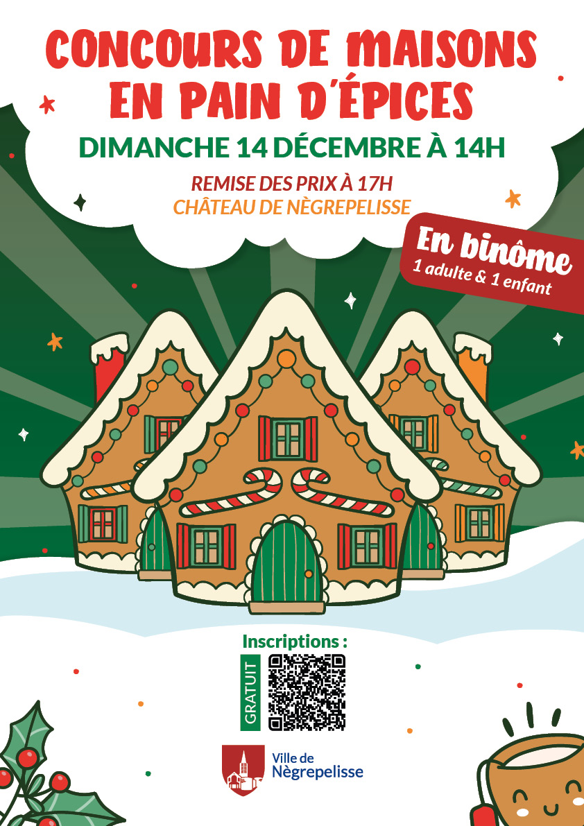 Affiche A3 - concours de maisons en pain d'épices