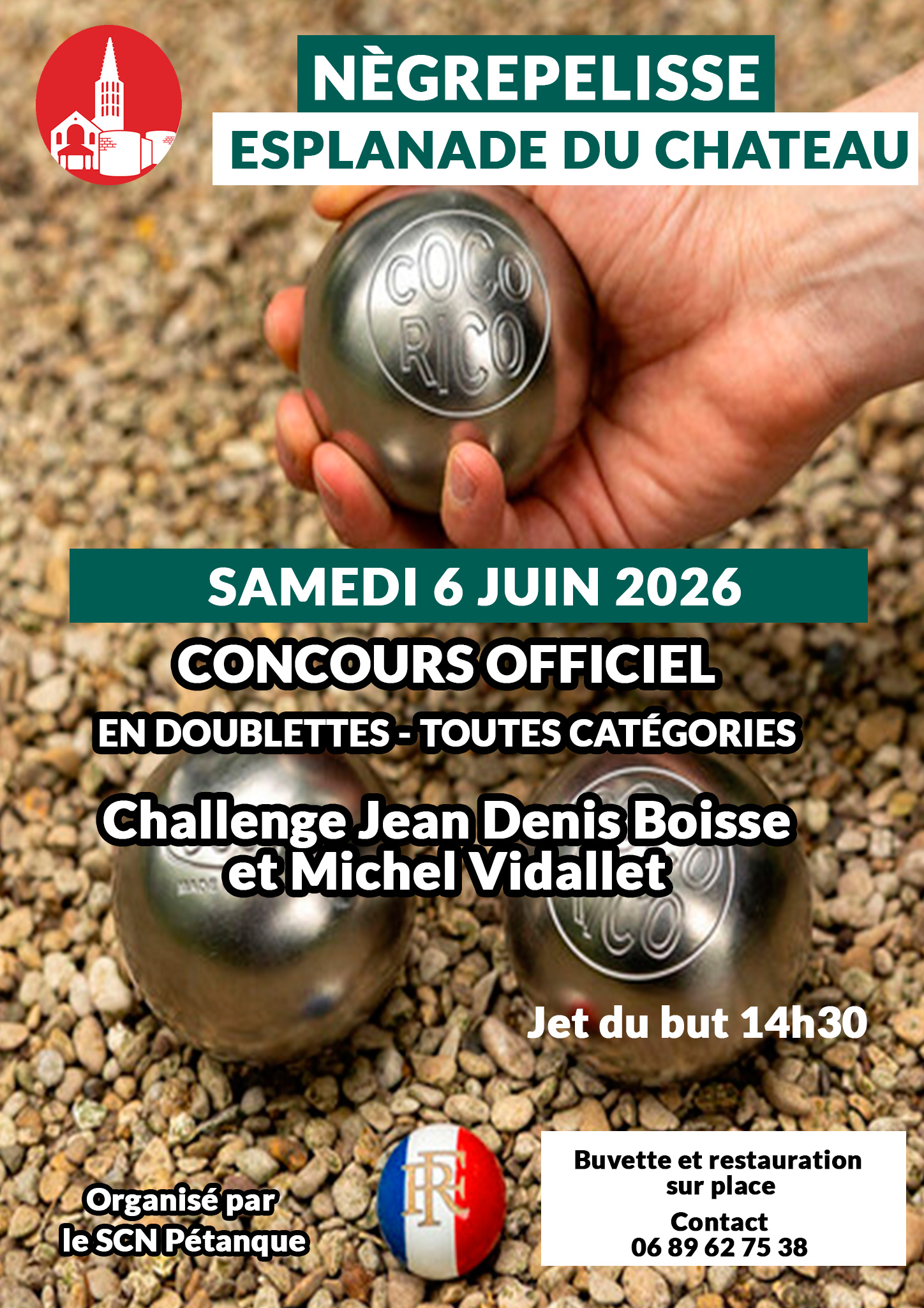 Lire la suite à propos de l’article Pétanque : Challenge Jean-Denis Boisse et Michel Vidallet
