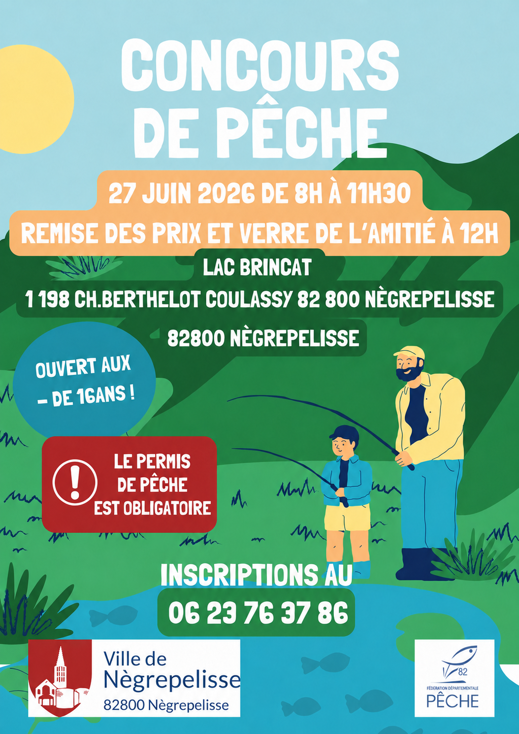 affiche concour de pêche